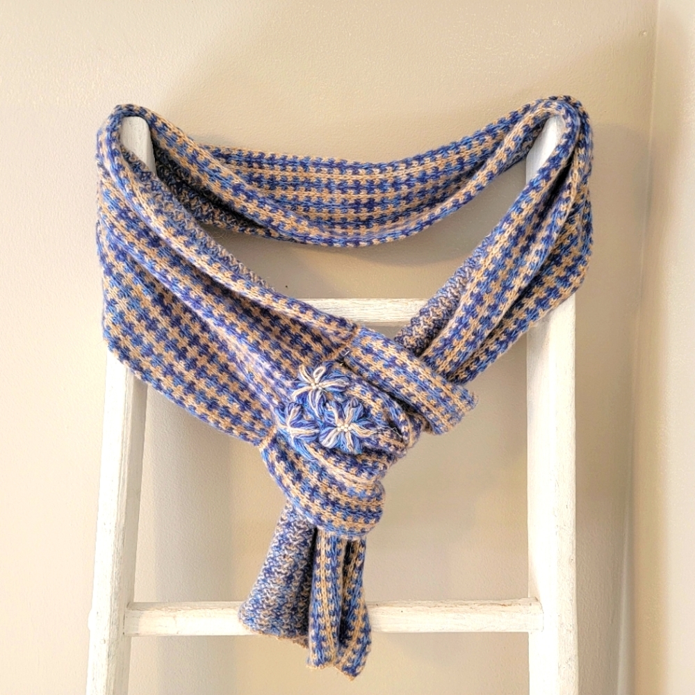 Arden B Knit Embellished Tinsel Scarf